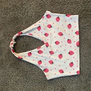 Strawberry halter top